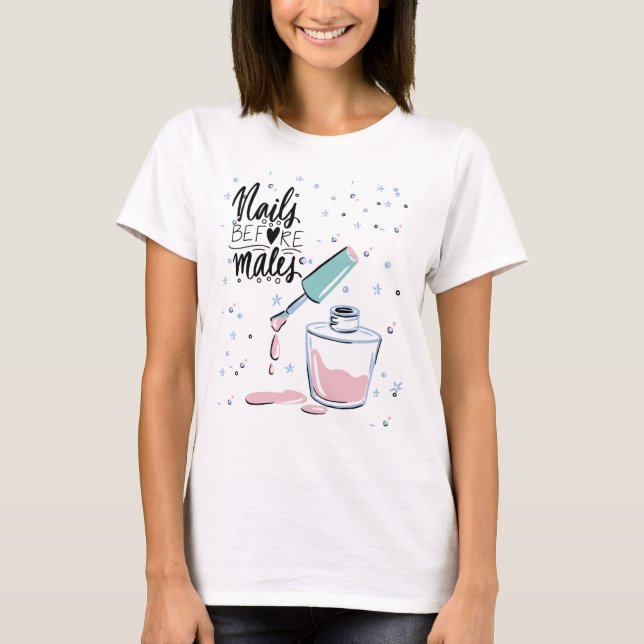CAMISETA NAILS ANTES DE LOS HOMBRES (Anverso)