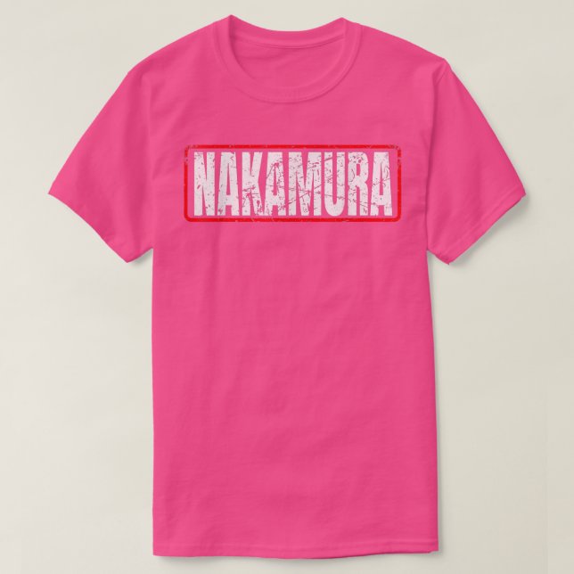 Camiseta Nakamura Surname Japanese & Asian American Nippon  (Diseño del anverso)