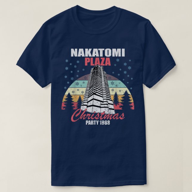 Camiseta Nakatomi Plaza Christmas Party 1988 Funny Xmas Vin (Diseño del anverso)