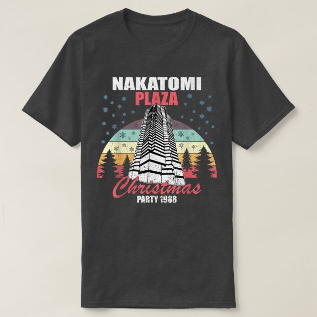 Camiseta Nakatomi Plaza Christmas Party 1988 Funny Xmas Vin (Diseño del anverso)