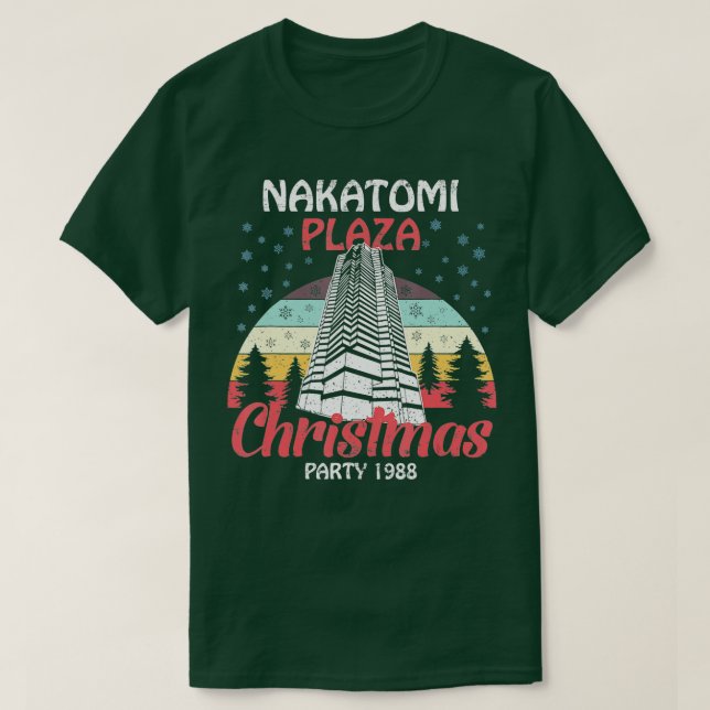Camiseta Nakatomi Plaza Christmas Party 1988 Funny Xmas Vin (Diseño del anverso)