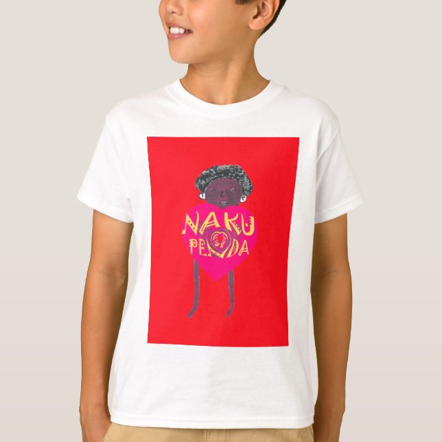 Camiseta Nakupenda Love Art - Swahili Heart Design (Anverso)