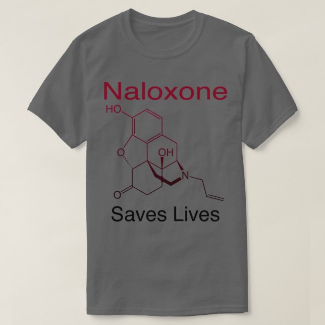Camiseta Naloxone salva vidas (Diseño del anverso)