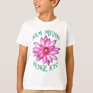 Camiseta Nam Myoho Renge Kyo con el diseño floral de Lotus