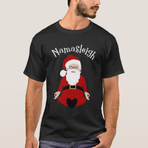 Camiseta Namasleigh Santa Yoga Pose Meditate