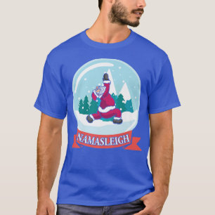 Camiseta Namasleigh Santa Yoga Pose Snow Christmas Meditati