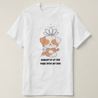 Camiseta Namast’ay en el parque con mi perro - Divertido pe