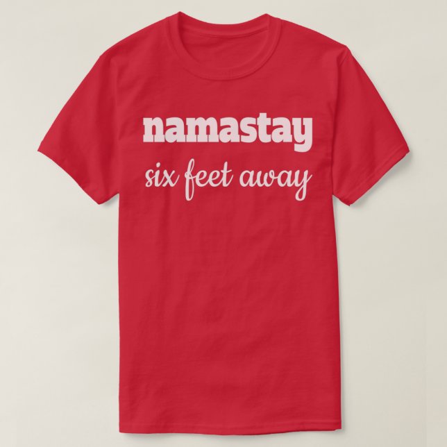 Camiseta Namastay a seis metros (Diseño del anverso)