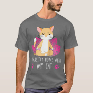Camiseta Namastay Casa Con Mi Gato Yoga Con Dice Yogi