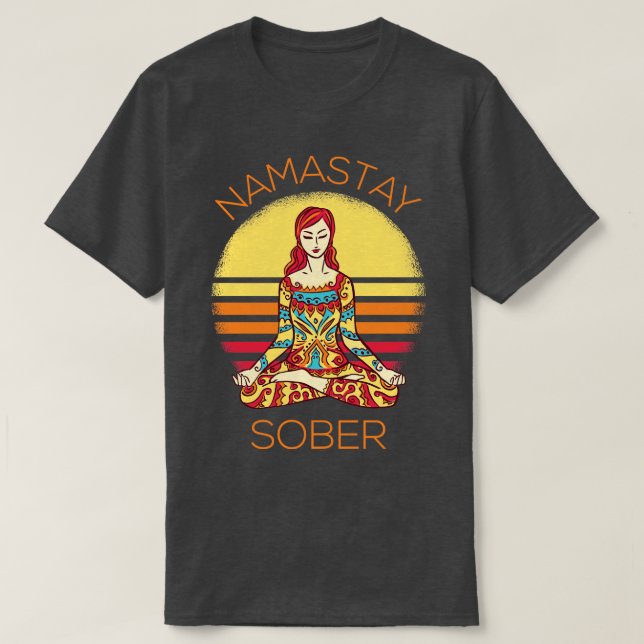 Camiseta Namastay Sober I (Diseño del anverso)