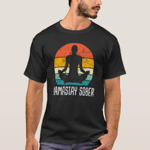 Camiseta Namastay Sober Soporte de Recuperación Sobriedad N