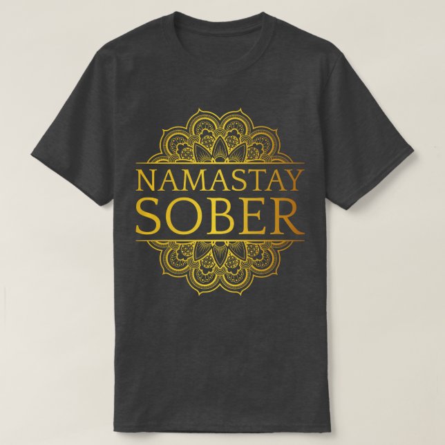 Camiseta Namastay Sober VII (Diseño del anverso)