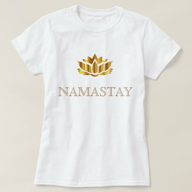 Camiseta Namastay Yoga (Diseño del anverso)