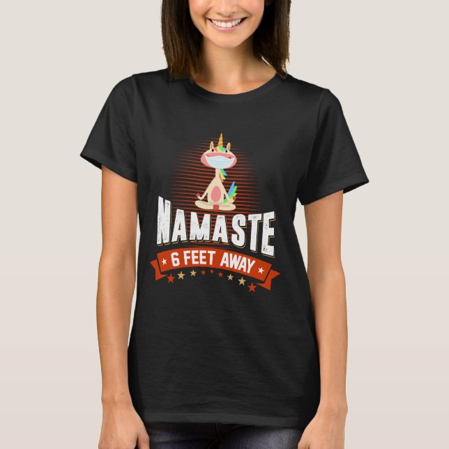 Camiseta Namaste a 6 metros del divertido amante del yoga U (Anverso)