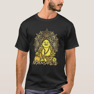 Camiseta Namaste Buda Meditación Personas Espirituales Yoga