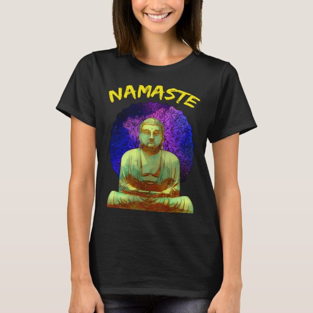 Camiseta Namaste Buddha in Space (Anverso)