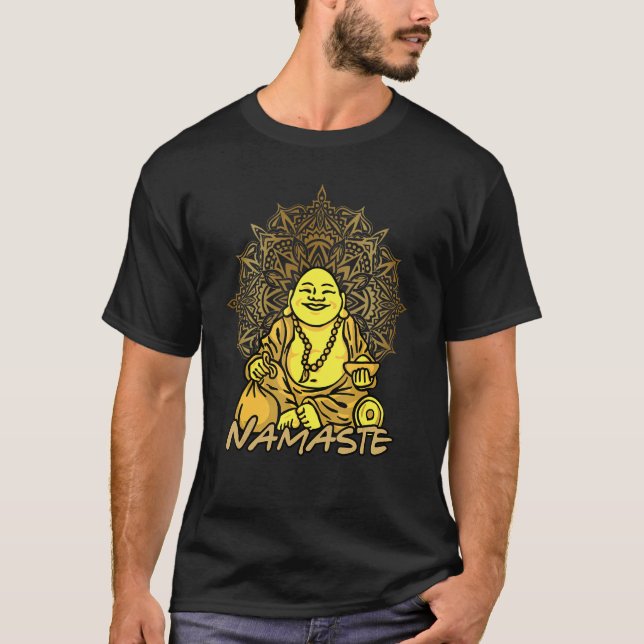 Camiseta Namaste Buddha Meditación Espiritual Gente Yoga en (Anverso)