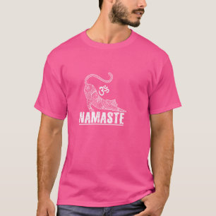 Camiseta Namaste Cat Yoga Gift Meditación Yoga Lover