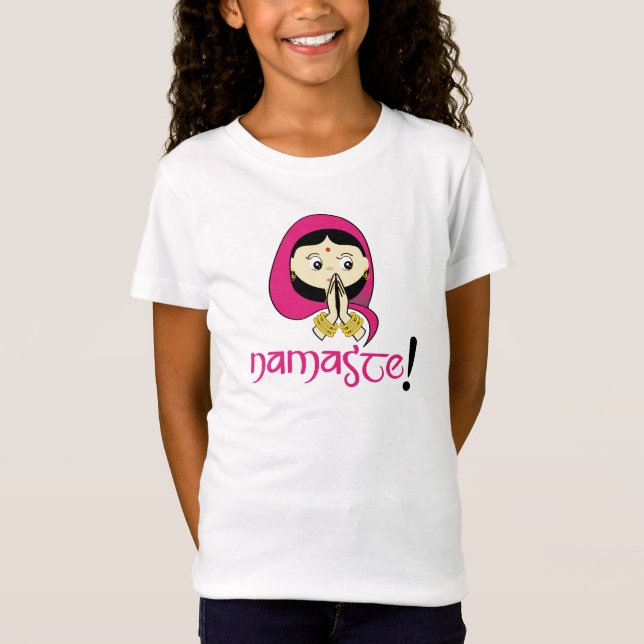 Camiseta ¡Namaste! (Chica) (Anverso)