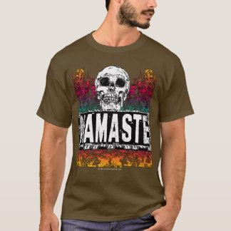Camiseta Namaste con el cráneo