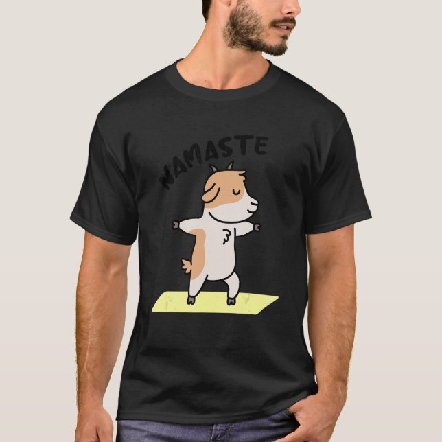 Camiseta Namaste  Cute Goat Doing Yoga (Anverso)