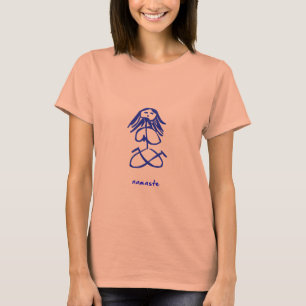 Camiseta Namaste del chica de la yoga