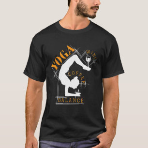 Camiseta Namaste es mi yoga vino café equilibrio meditación