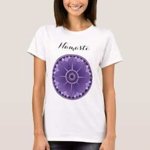 Camiseta Namaste espiritual Purple Mandala