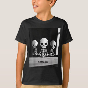 Camiseta Namaste Esqueletos Amante Del Yoga Para Yogi Entre