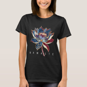 Camiseta Namaste Flor de Loto Budismo Zen Yogi Buda Budista