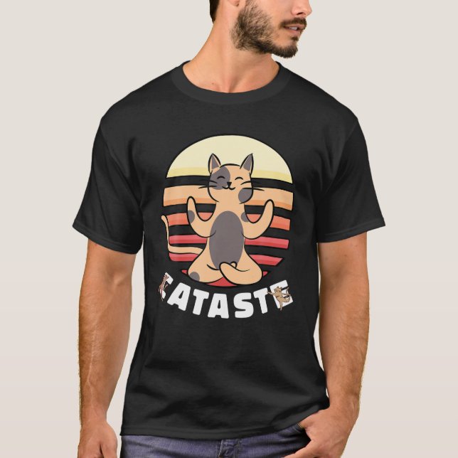 Camiseta Namaste Funny Cats (Anverso)