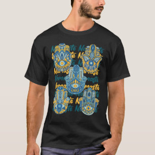 Camiseta Namaste Hamsa Mano Religión Yoga Hinduismo Fatima 