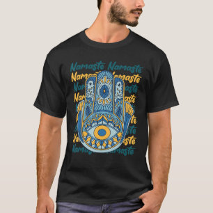 Camiseta Namaste Hamsa Mano Religión Yoga Hinduismo Hamsa O
