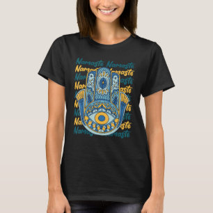 Camiseta Namaste Hamsa Mano Religión Yoga Hinduismo Ojo Ham
