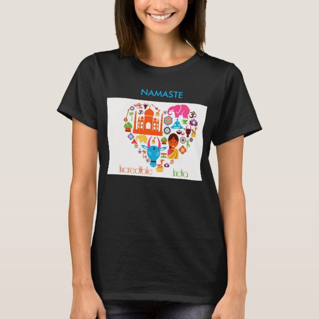 CAMISETA NAMASTE INDIA (Anverso)