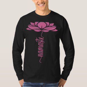 Camiseta Namaste Lotus Flores Yoga Para Hombres Mujeres Yog