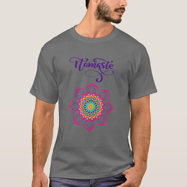 Camiseta Namaste Mandala Boho Design (Anverso)