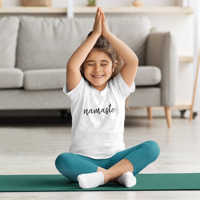 Camiseta Namaste | Meditación espiritual moderna Niños Yoga (Subido por el creador)
