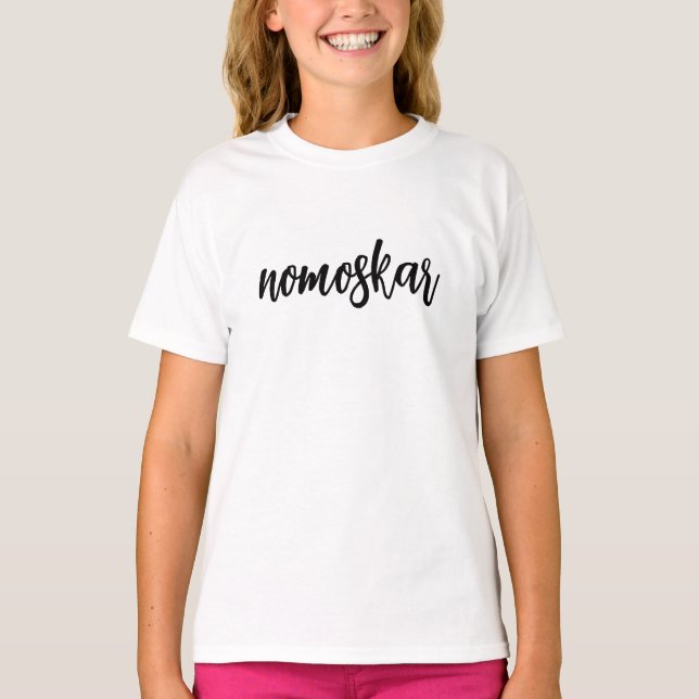Camiseta Namaste | Modern Spiritual Kids Yoga Design (Anverso)