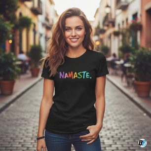 Camiseta Namaste   Moderna Meditación Espiritual Yoga T-Shi