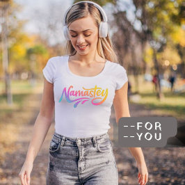 Camiseta Namaste | Moderna Meditación Espiritual Yoga T-Shi