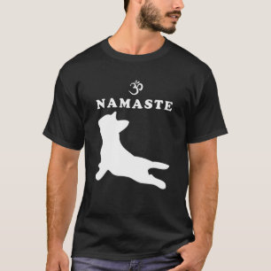 Camiseta Namaste Om Symbol Bulldog francés Divertido Yoga F