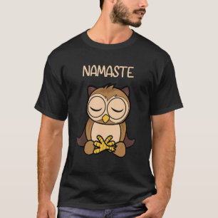 Camiseta Namaste Owl Mandala Yoga Meditation Peace Spiritua