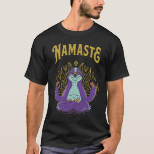 Camiseta Namaste Perezoso Yoga Meditación y Gráfico de Ent