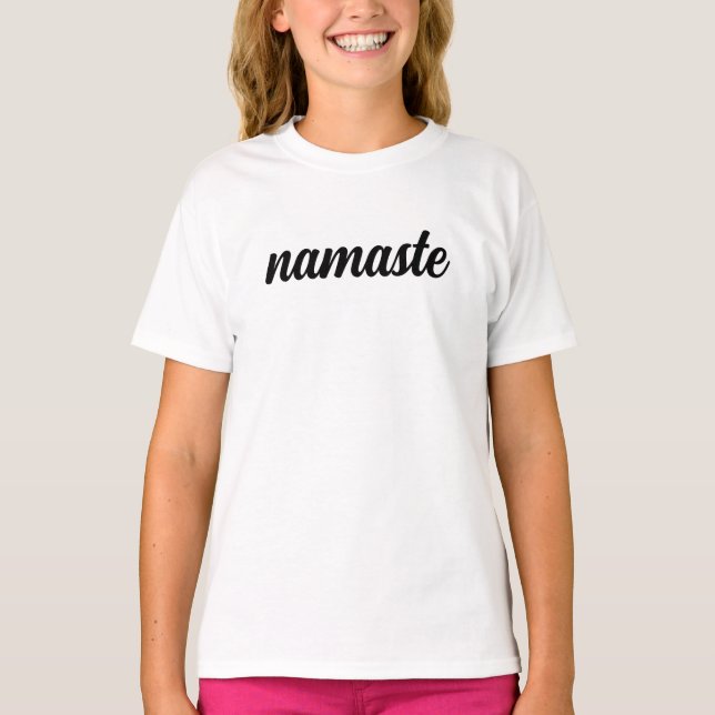 Camiseta Namaste Saludo a la Meditación Espiritual (Anverso)