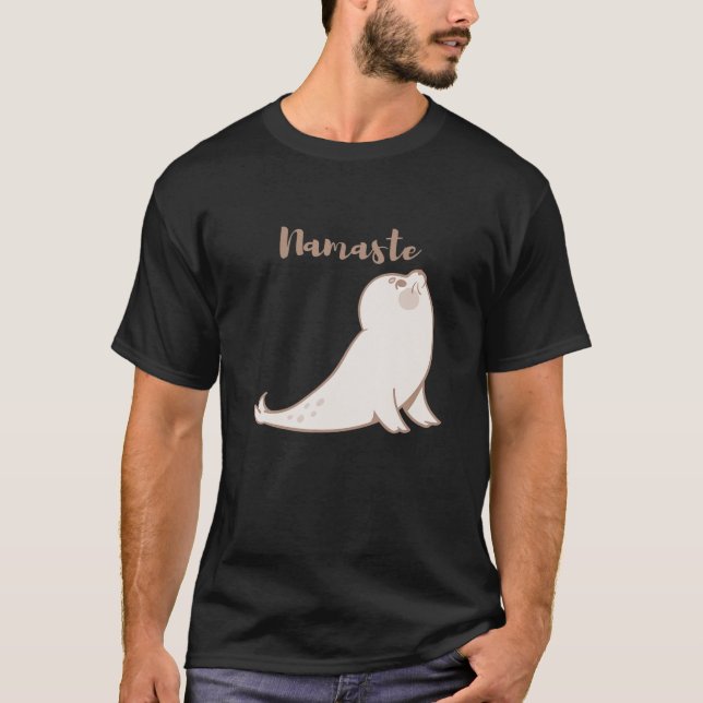 Camiseta Namaste Seal Cobra Pose For Yoga Teacher (Anverso)