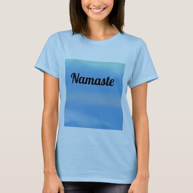 Camiseta Namaste serene sky yoga T-Shirt (Anverso)