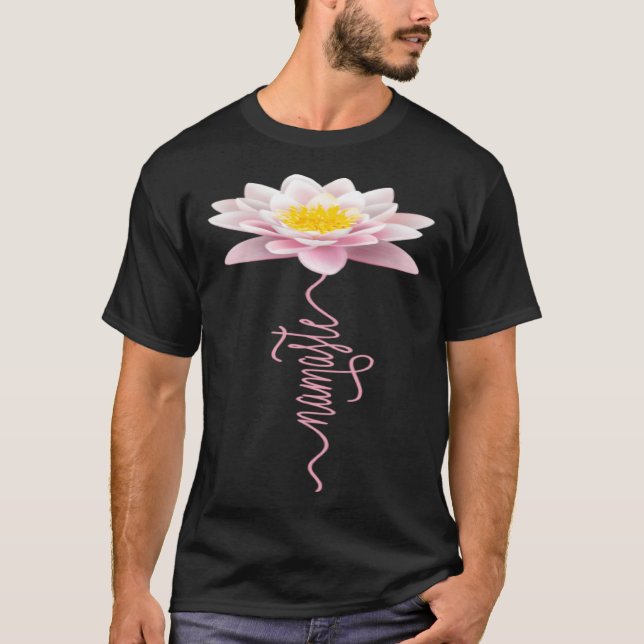 Camiseta Namaste somos una mujer floral Meditación zen (Anverso)