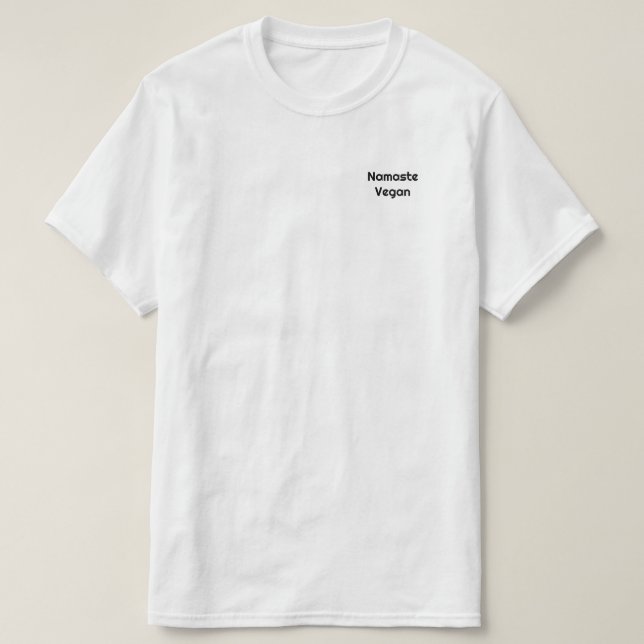 Camiseta Namaste Vegan (Diseño del anverso)