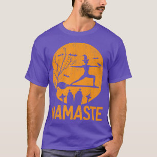 Camiseta Namaste Witch Broom Yoga 